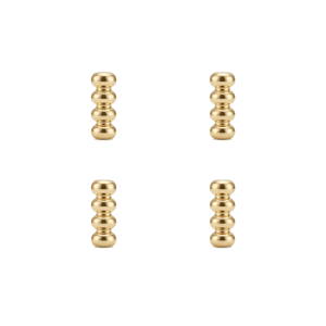 Linked Ball Spacer Bead – 3×8mm 18K Gold Plated