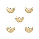 Filigree Flower Bead Cap - 7×11mm 18K Gold Plated