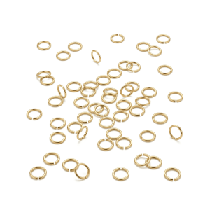 Open Jump Ring – 6mm (0.7mm Wire) 18K Gold Plated