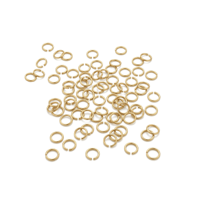 Open Jump Ring – 4mm (0.5mm Wire) 18K Gold Plated