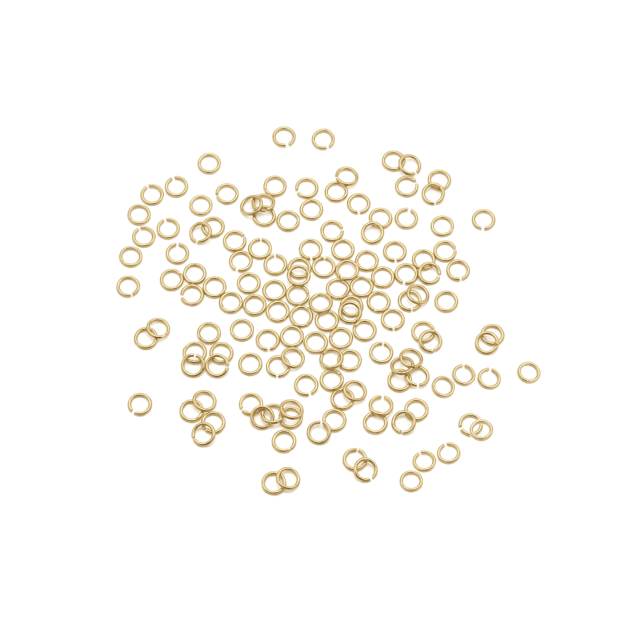 3006-1 Open Jump Ring - 2.5mm (0.3mm Wire) 18K Gold Plated - Image 1