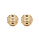 Watermelon Bead - 10mm 18K Gold Plated