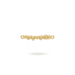 Linked Balls Connector Bar - 3×23mm 18K Gold Plated