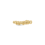 Linked Balls Connector Bar - 3×23mm 18K Gold Plated - Image 2