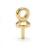 Screw Peg Bail - 3×7mm 18K Gold Plated - Image 2