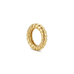 Twisted Ring Connector Link - 8mm 18K Gold Plated - Image 2