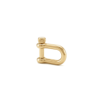 D-Shackle Stainless Steel Clasp - 26×33mm 18K Gold Plated - Image 2
