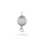 Watermelon Open Box Clasp - 8×19mm Rhodium Plated