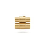 Magnetic Tube Clasp Stainless Steel - 9×18mm 18K Gold Plated