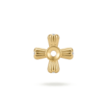 Rudder Spacer Bead - 4×9mm 18K Gold Plated