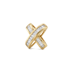 Cross Bead with Pave CZ Stones - 13×14mm 18K Gold Plated - Image 2