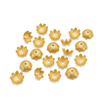 Flower Bead Cap - 4×9mm 18K Gold Plated - Image 2
