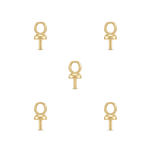 Screw Peg Bail - 5×8mm 18K Gold Plated