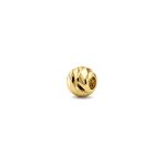 Ribbed Round Spacer Bead - 2.5mm 18K Gold Plated - Image 2