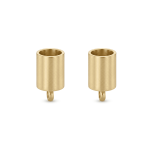 End Bead Cap Stainless Steel - 5×9mm 18K Gold plated