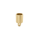 End Bead Cap Stainless Steel - 5×9mm 18K Gold plated - Image 2