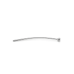 Flat Head Pin - 40mm (0.4mm Wire) Rhodium Plated - Image 2