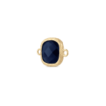 Navy Blue Square Crystal Connector - 12×18mm 18K Gold Plated - Image 2