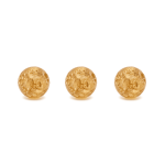 Round Gold Flakes Resin Bead - 6mm