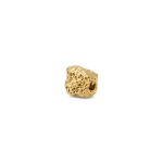 Rough Nugget Bead - 6×7mm 18K Gold Plated - Image 2