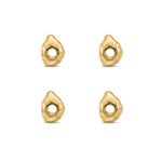 Irregular Spacer Bead - 4×6mm 18K Gold Plated