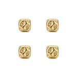 Hammered Cylinder Spacer Bead - 4mm 18K Gold Plated