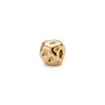 Hammered Cylinder Spacer Bead - 4mm 18K Gold Plated - Image 2