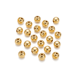 Round Spacer Bead - 2.5mm 18K Gold Plated