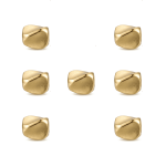 Twisted Cube Spacer Bead - 5mm 18K Gold Plated