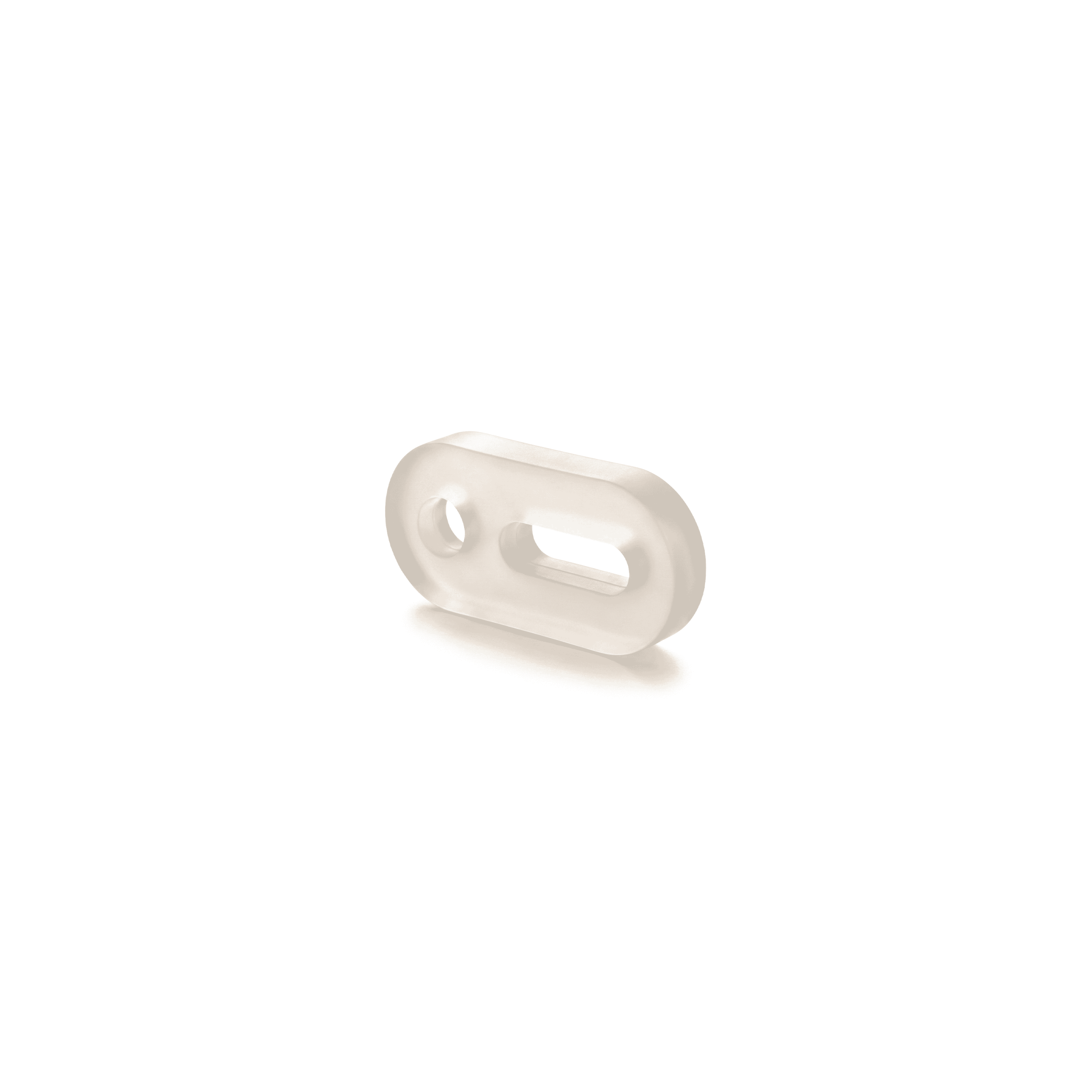 3140-2 Transparent Rubber Loop for Eyeglass Chain Connector - 7×16mm - Image 1