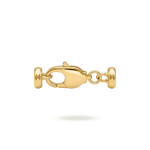 2 Sided Lobster Clasp with Tie Bar End Caps - 9×25mm 18K Gold Plated