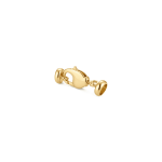 2 Sided Lobster Clasp with Tie Bar End Caps - 9×25mm 18K Gold Plated - Image 2