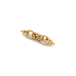 Connector Link Knotted Chain - 6×35mm 18K Gold Plated - Image 2