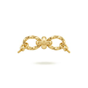 Connector Link Twisted Oval Chain – 8×36mm 18K Gold Plated