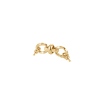 Connector Link Twisted Oval Chain - 8×36mm 18K Gold Plated - Image 2