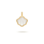 Mother of Pearl Shell Earring and Pendant Set - 13×16mm 18K Gold Plated
