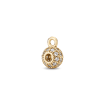 Circular Ring Bail with Pave CZ Stones - 5×8m 18K Gold Plated - Image 2