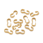 Open 8 Shape Connector Link -  4×8mm 18K Gold Plated