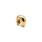 Half Round Copper Knot Cover -  3×4mm 18K Gold Plated - Image 2