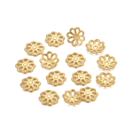 Flower Filigree Bead Cap - 6.5mm 18K Gold Plated