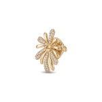Floral Brooch with Pave CZ Stones - 19×25 mm 18K Gold Plated - Image 2